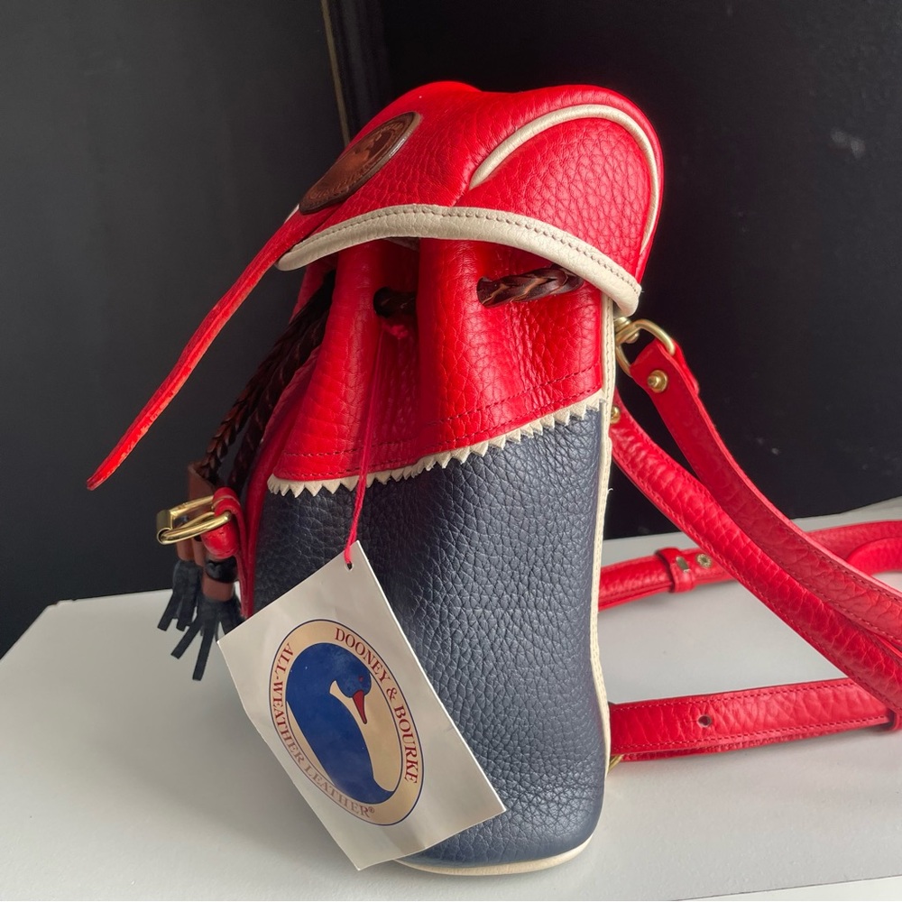 Dooney and Bourke Leather Teton mini Backpack awl multi color - Picture 5 of 16